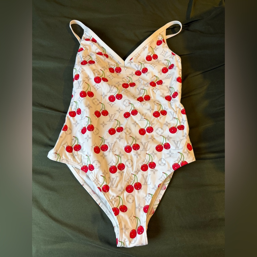 LV x TM cherry swimsuit